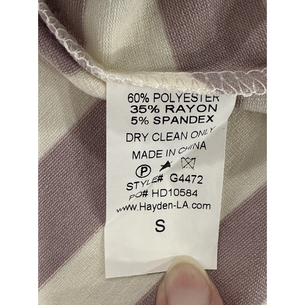 Hayden Girls Purple Striped‎ Dress W/ Buttons Down The Back Size S NWT NEW - Picture 6 of 7